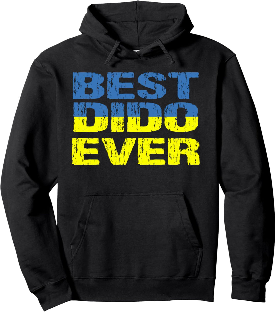 Best Dido Ever Ukrainian Grandfather Grossvater Ukraine Flag Pullover Hoodie