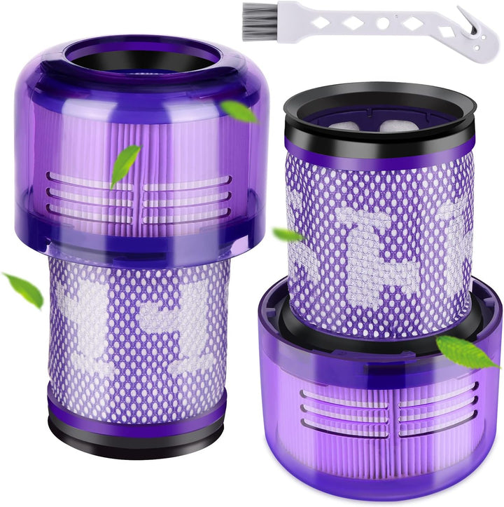 Rebirthcare 2 Stück V12 Filter für Dyson V12 Detect Slim Absolute Extra Pro Plus Motorhead Complete
