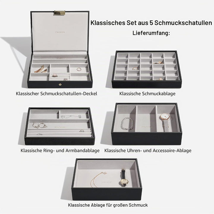 Stackers Schwarz Klassisch Schmuckschatulle - 5