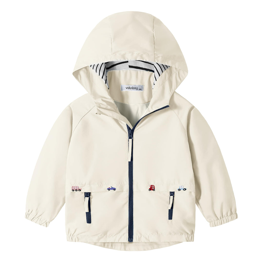 Volunboy Baby Kapuzen Jackets, Jungen Langarm Winddicht Mantel Cartoon Aufdruck Jacken 3-4 Jahre Apr