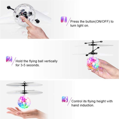 Fliegende Kugel Leuchtend, Fliegendes Spielzeug Flying Spinner Ball, der Helikopter Flugzeug Fernges