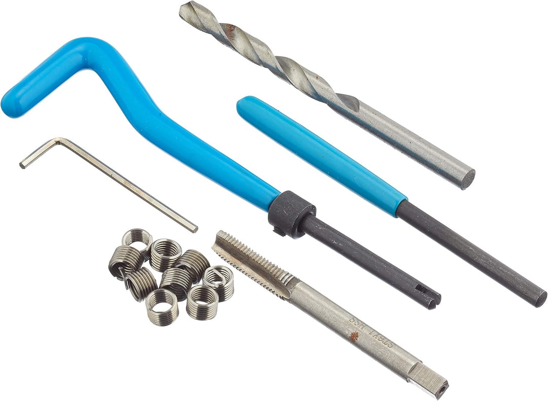 Silverline 283928 Gewindereparatursatz, Helicoil-Typ M6 x 1,0 mm M6 x 1.0 mm, M6 x 1.0 mm