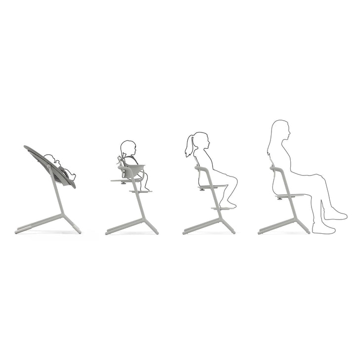 CYBEX Gold LEMO Bouncer Stand, Ständer für CYBEX LEMO Bouncer Nest, Bis max. 15 kg, Suede Grey, Sued