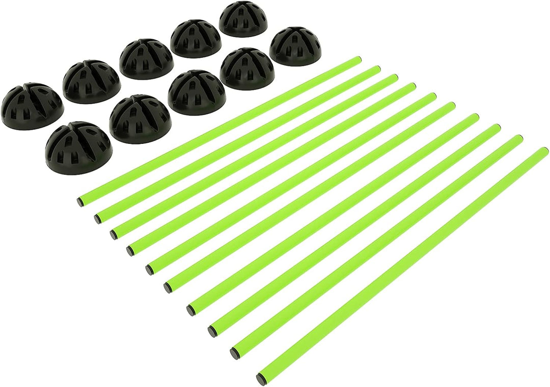 Sprungstangen-Set Trainingsstangen für Agility konditionelles KoordinationshürdenTraining 15 Stangen