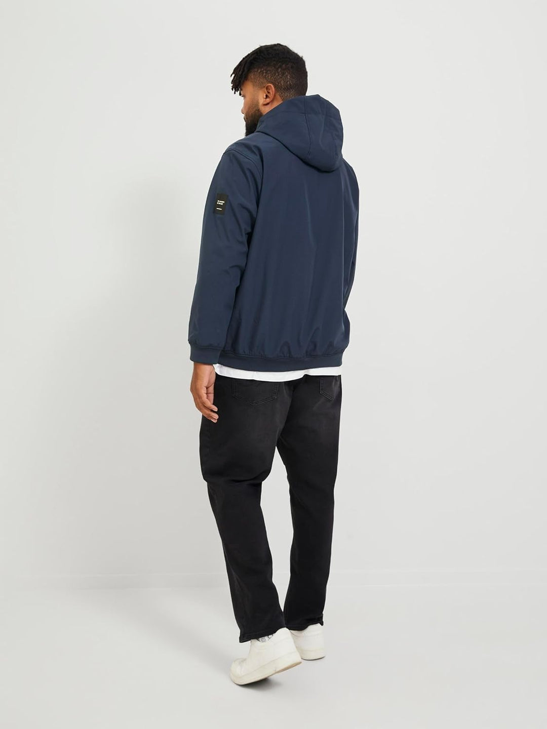 JACK & JONES Herren Jjebasic Softshell Hood Pls Jacke 3XL Navy Blazer, 3XL Navy Blazer