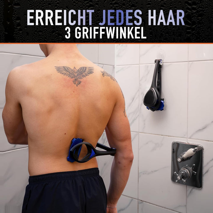 BakBlade 3.0 Stealth – Rückenrasierer für Herren, Extra Langer, Ergonomischer Griff für eine Gründli