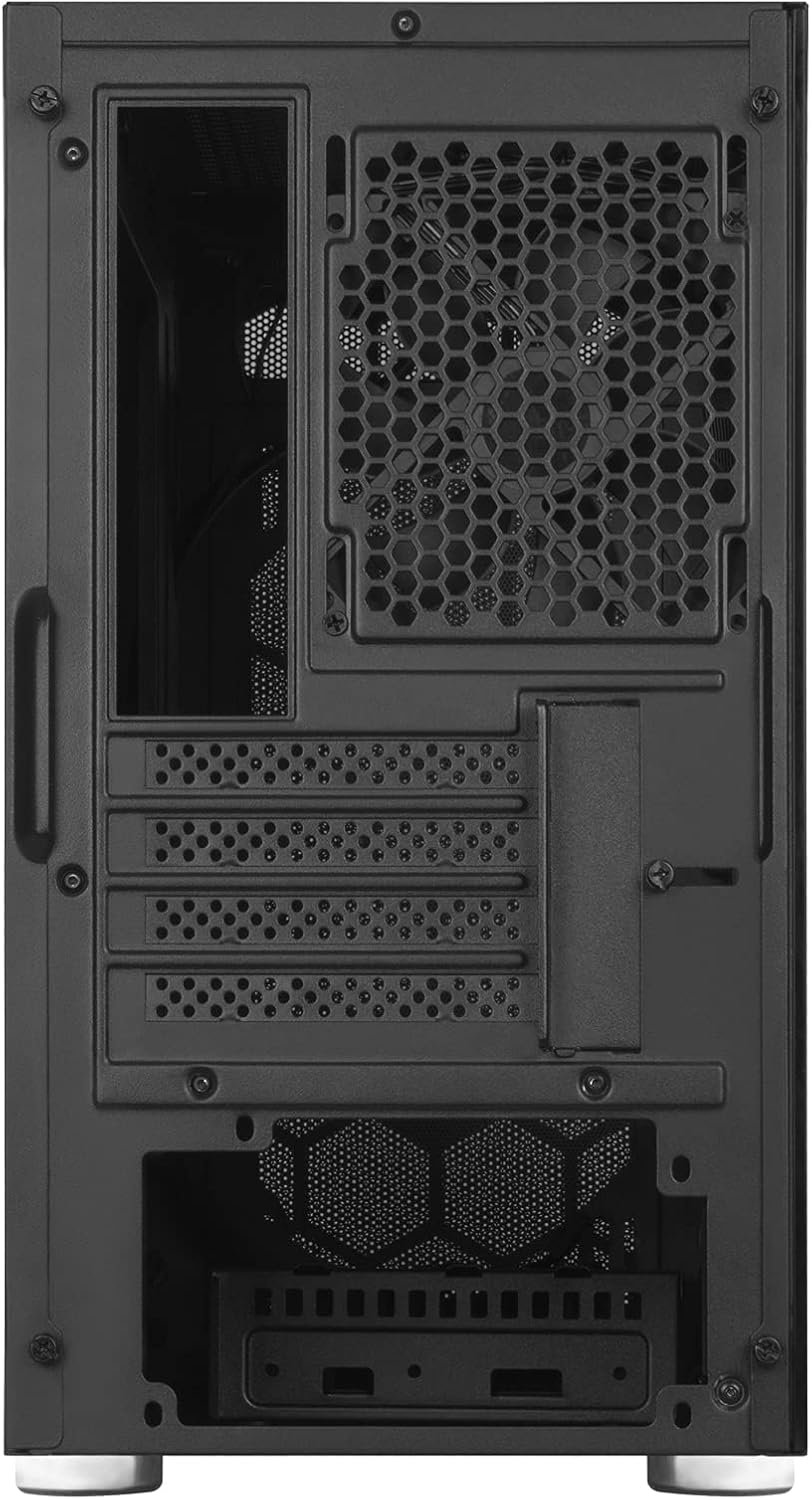 SilverStone Technology FARA H1M, Micro-ATX, Stahlgitter, Hartglas-Seitenblende, Kunststoff, Stahlgeh