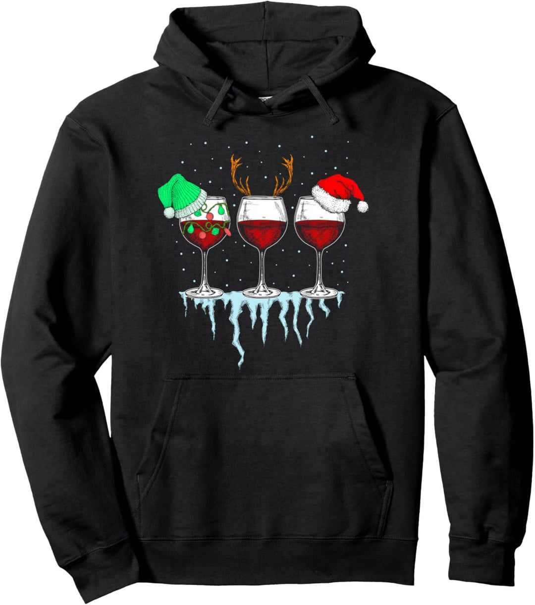 Weihnachtsfeier Weintrinker Trinkfeiertage Pullover Hoodie