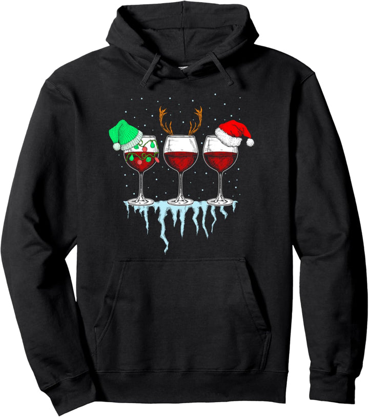 Weihnachtsfeier Weintrinker Trinkfeiertage Pullover Hoodie