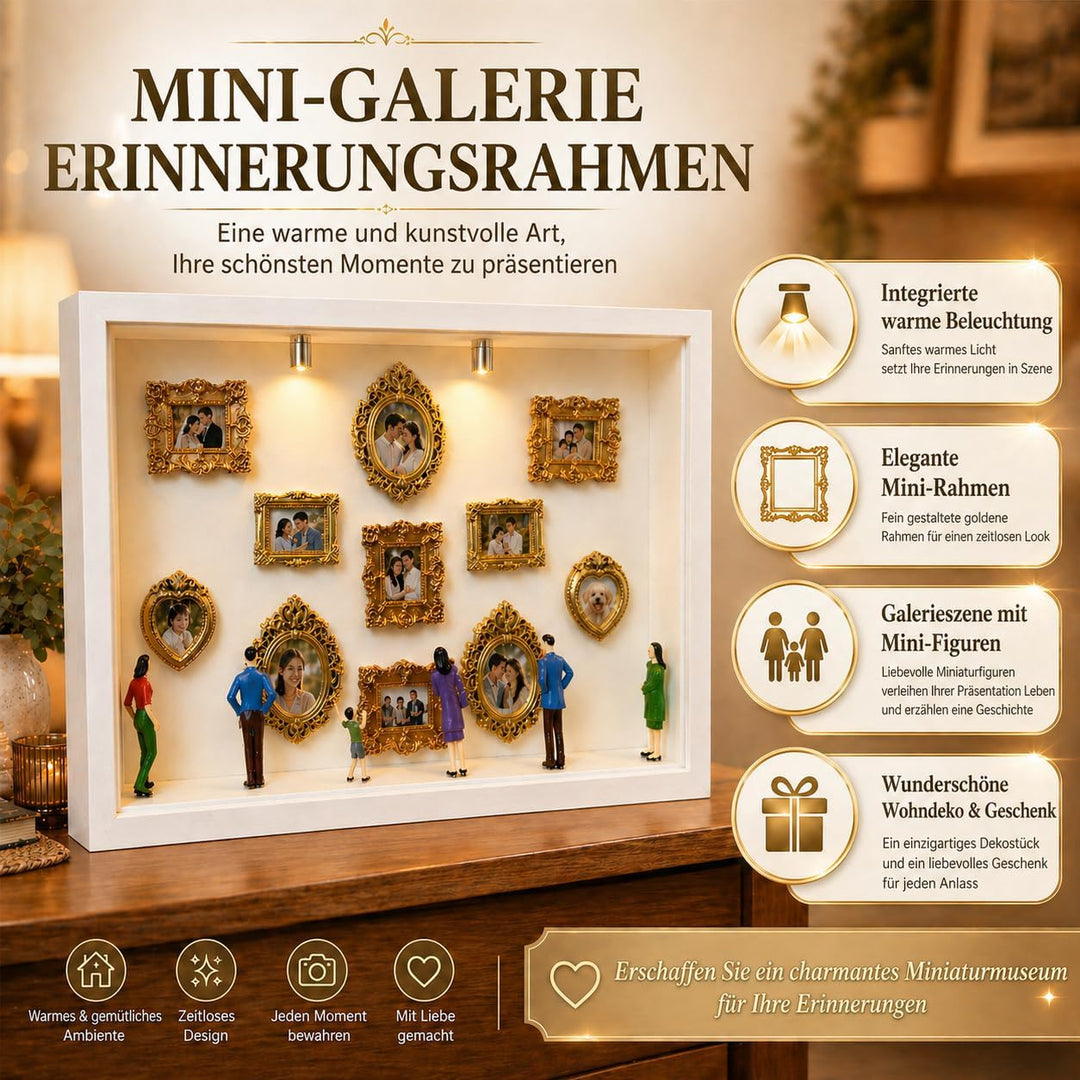DIY Mini Museum Silhouette Box, DIY Mini Museum Bilderrahmen, Mini Bilderrahmen Vintage, Set mit 11