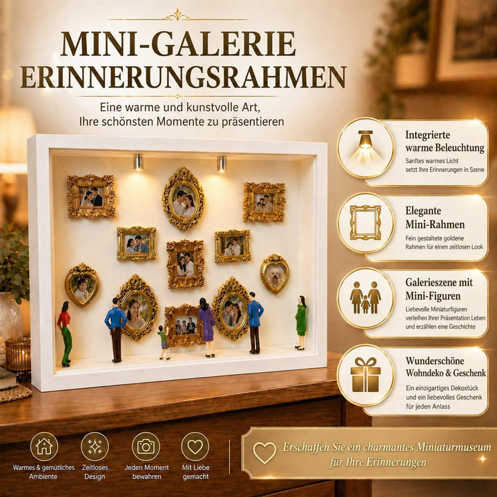 DIY Mini Museum Silhouette Box, DIY Mini Museum Bilderrahmen, Mini Bilderrahmen Vintage, Set mit 11