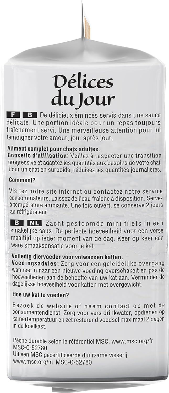 Sheba Délices du Jour - Nassfutter für ausgewachsene Katzen - Geflügelauswahl in Sauce - Frischebeut