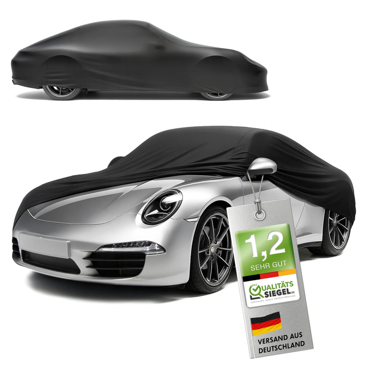 WALSER Premium Abdeckung Auto Indoor Stretch Plus Qualitätssieger Sehr Gut* Autoabdeckung Winter Aut