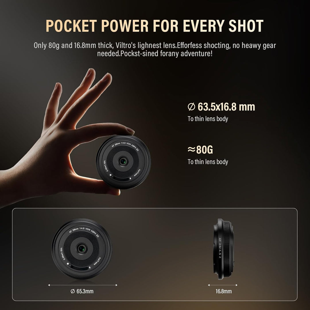 VILTROX 28mm F4.5 Full-Frame STM Autofokus Objektive für Nikon Z Mount Kamera Objektive Camera Lense
