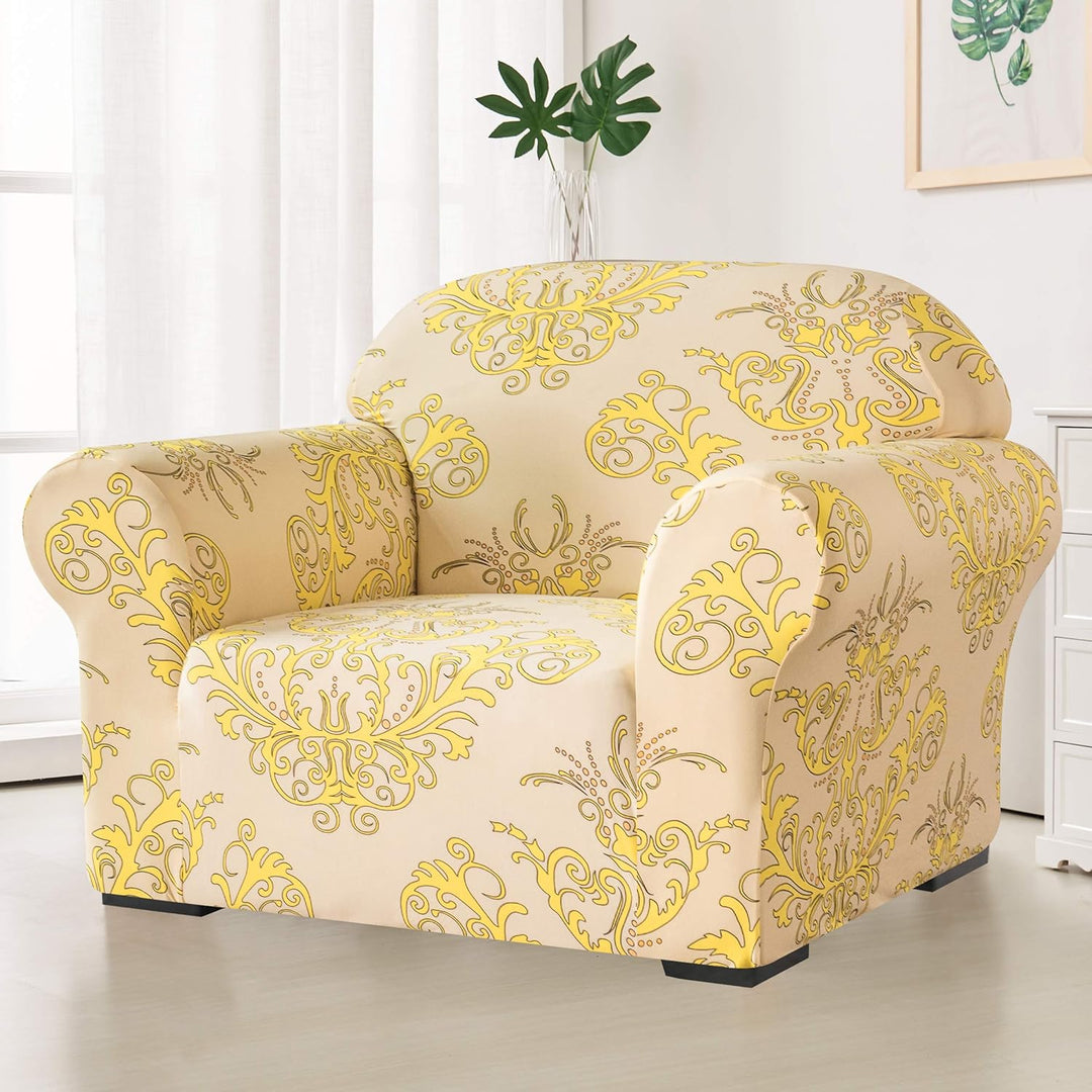 subrtex Weicher Stretch-Sofabezug, 1 Stück, Bedruckt, waschbar, Stuhl, Möbelschutz, elastische Couch