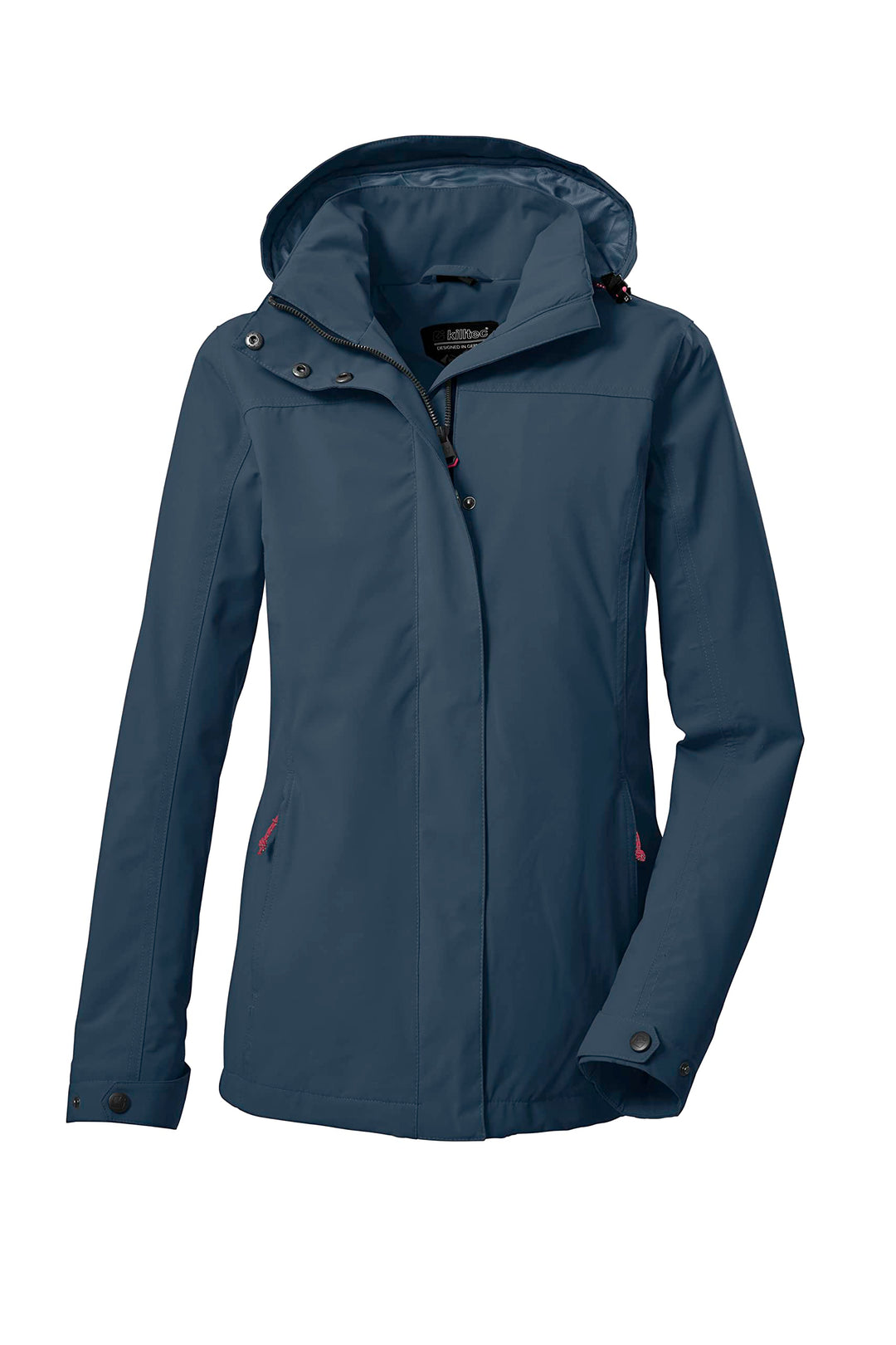Killtec Damen Kos 92 Wmn Jckt Funktionsjacke/Outtdoorjacke mit abzippbarer Kapuze 42 dunkelblau, 42