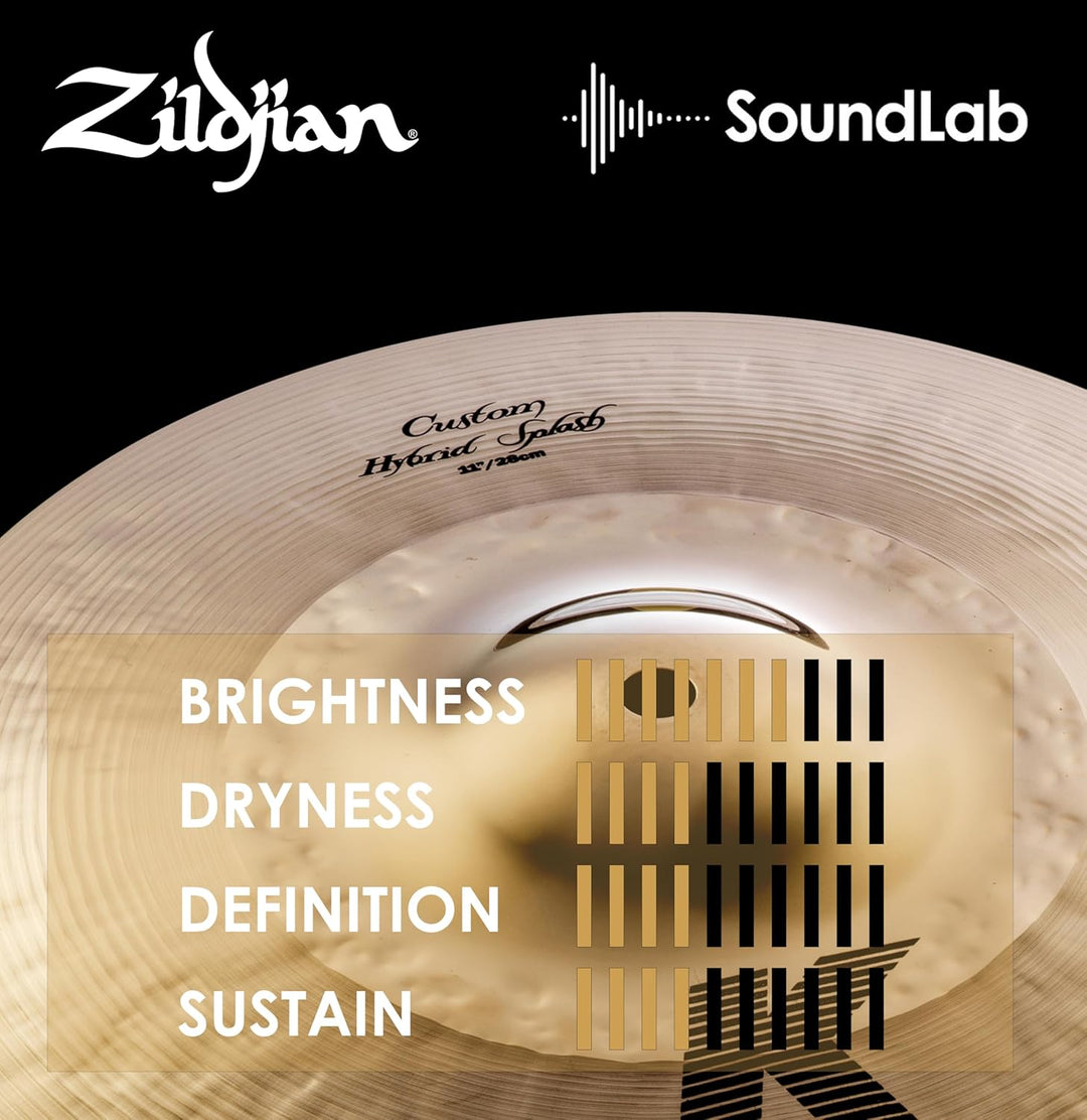 Zildjian K Custom Series - 11" Hybrid Splash Cymbal 11 Zoll, 11 Zoll
