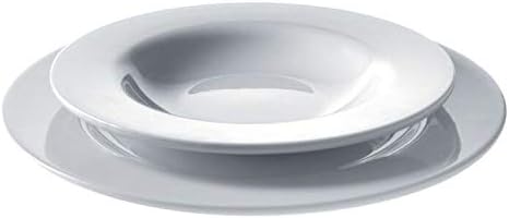 Alessi "Platebowlcup", 4 Stück Speiseteller, Weiss, Speiseteller