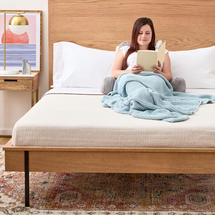 Linenspa Rückenkissen aus zerkleinertem Memory Foam – Lesekissen perfekt zur Rückenstützung beim Ent