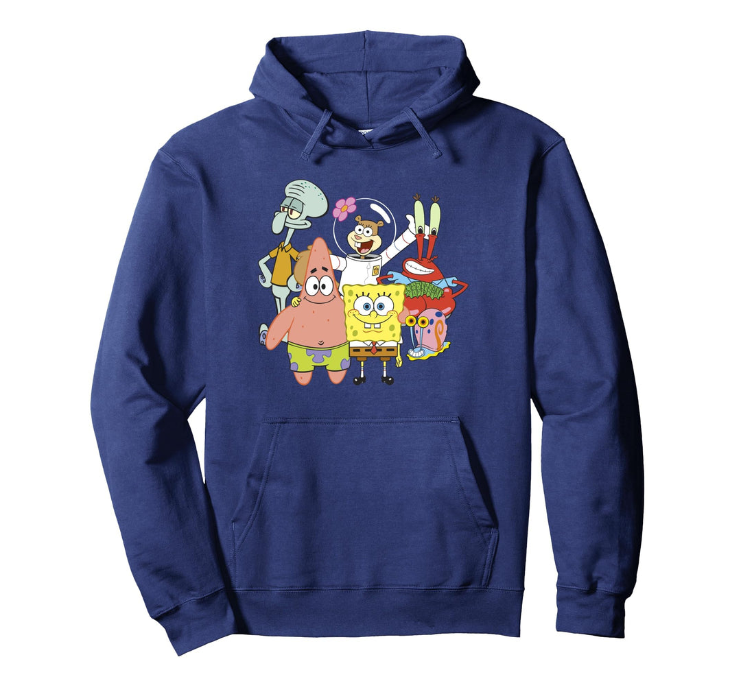 SpongeBob Oversized Beach Group Pullover Hoodie
