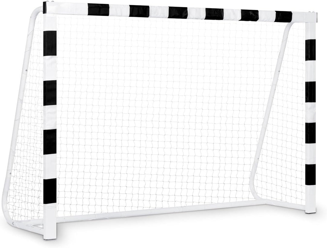 Neo-Sport Fussballtor Fussball Tor für Kinder und Erwachsene Mit Schutzhülle Schwarz Weiss 300x200x1