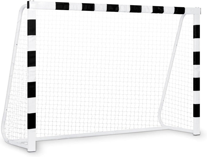 Neo-Sport Fussballtor Fussball Tor für Kinder und Erwachsene Mit Schutzhülle Schwarz Weiss 300x200x1
