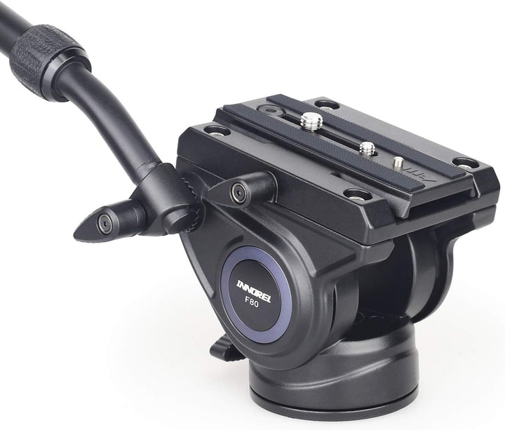 INNOREL F80 Hochleistungsstativ-Fluidkopf, Panorama 360°, Aluminiumlegierung, zweistufiger Griff, ei