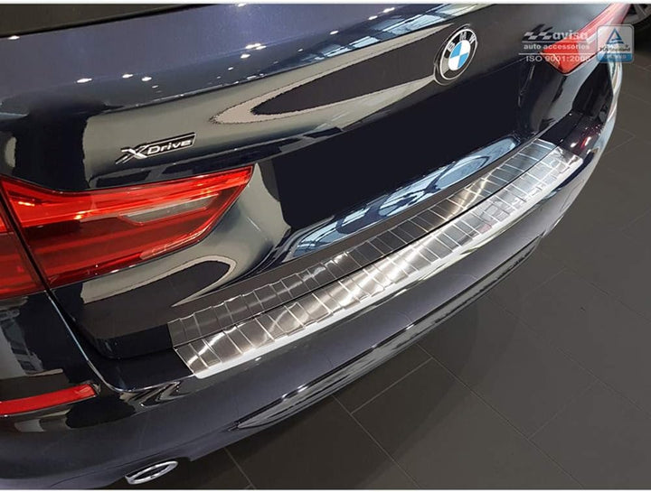 Edelstahl Heckstossstangenschutz kompatibel mit BMW 5er G31 Touring 2017-2020 'Ribs'