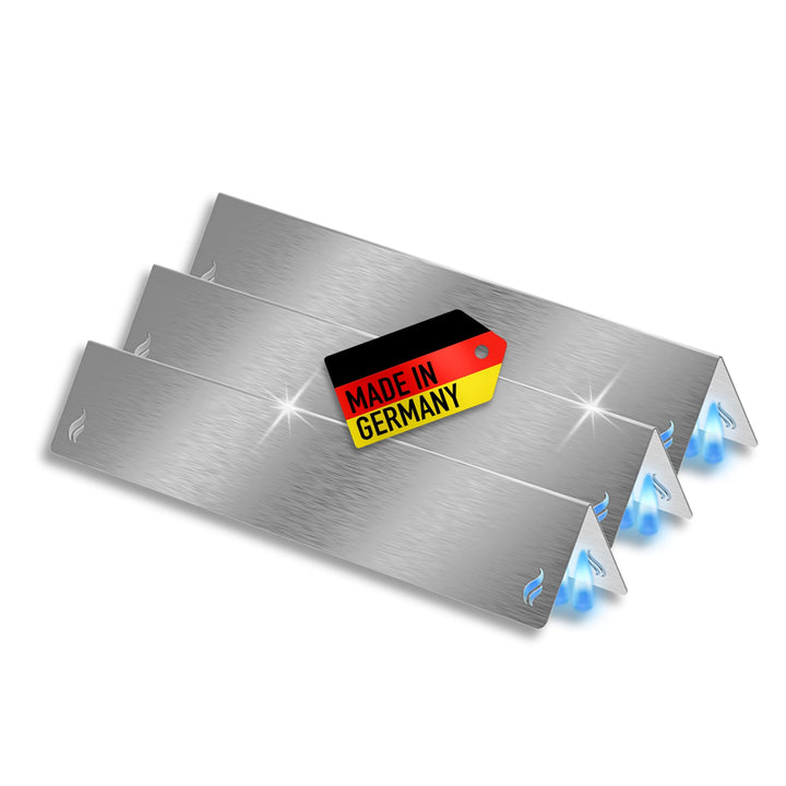 Aromaschienen & Brennerabdeckung für Weber Spirit 210/220 E210 S210 E220 S220 | Edelstahl 3er Set –