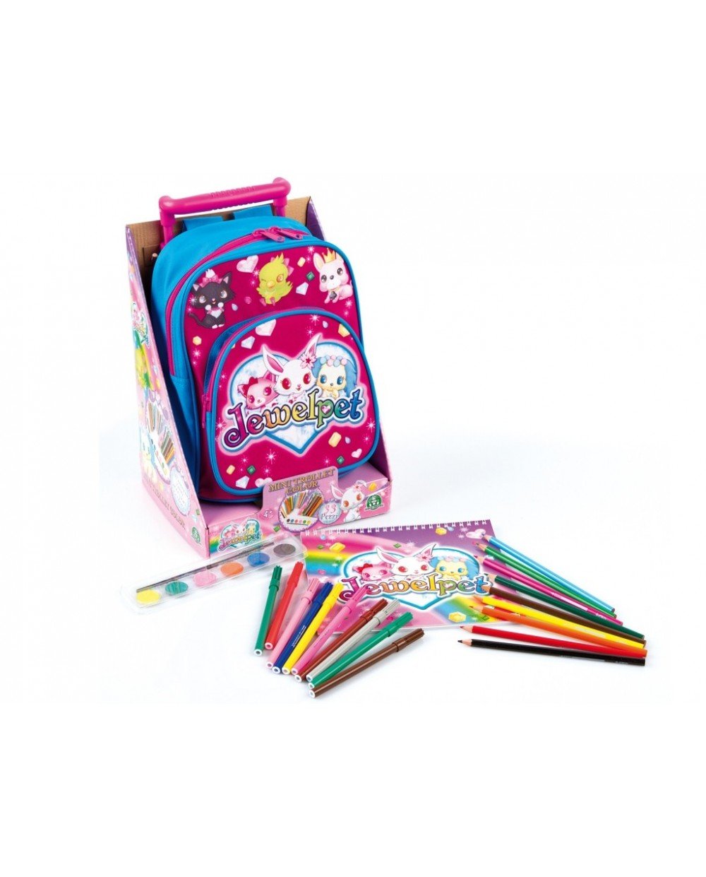 Kidz Corner Jewel Pets Kinder-Rucksack, 75 cm, 111 liters, Blau (Blu)