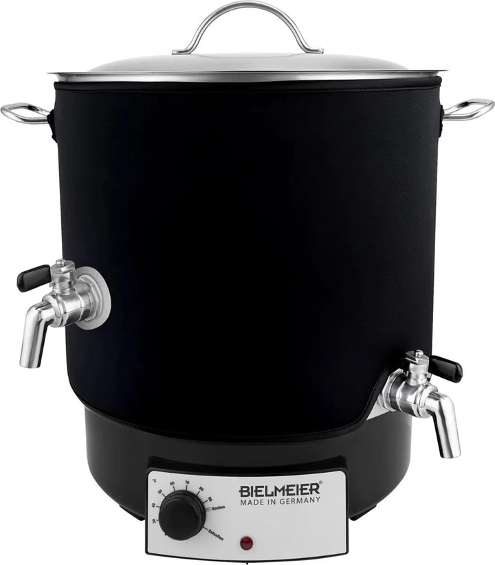 Bielmeier Thermoisolierung Wachsklärer Neopren schwarz für 29 Liter, Wärmespeicherung Energiesparen,