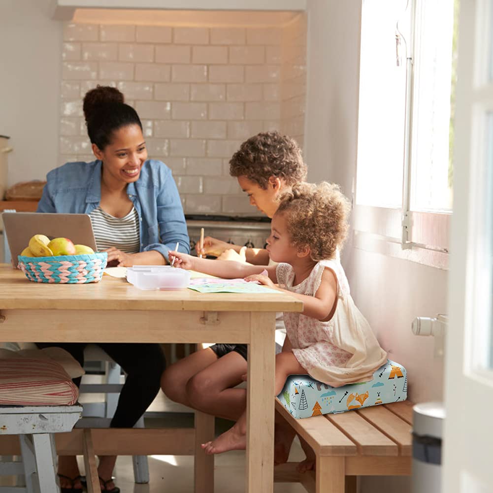 Zicac Sitzerhöhung Baby Tragbar Sitzkissen Design für Kinder (Hellgrüner), Hellgrüner