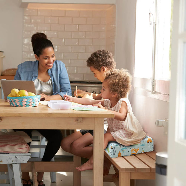 Zicac Sitzerhöhung Baby Tragbar Sitzkissen Design für Kinder (Hellgrüner), Hellgrüner