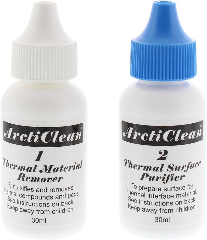 Arctic Silver ArctiClean Reinigungskit (2 x 60ml) Oberflächenbehandlung für das Auftragen neuer Wärm