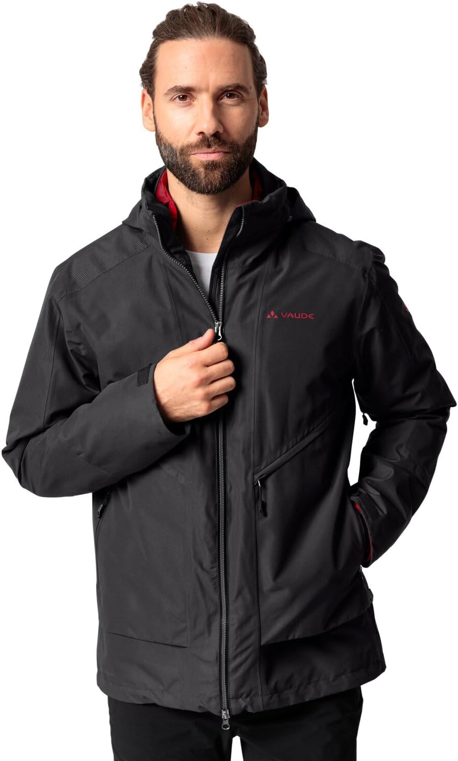 VAUDE Herren Men's Elope 3in1 Jacket Doppeljacke L Schwarz, L Schwarz