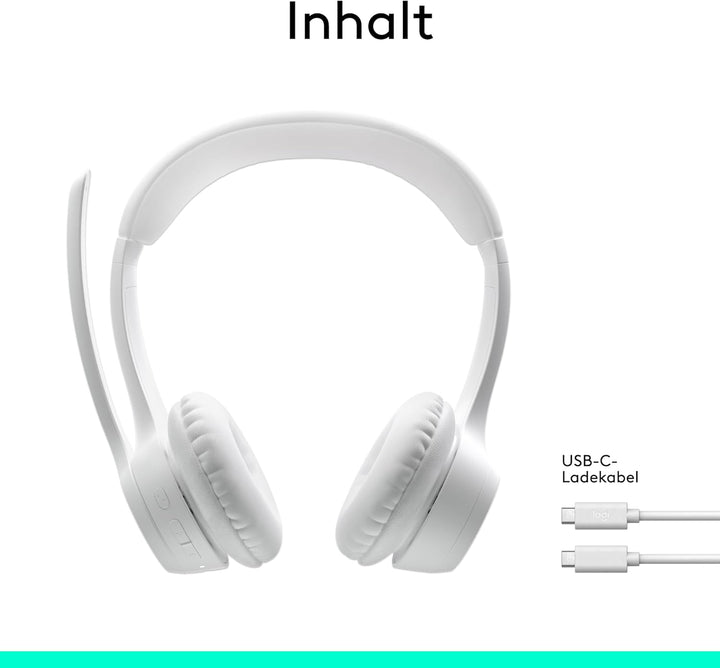 Logitech Zone 300 Wireless Bluetooth Headset mit Mikrofon inkl. Geräuschunterdrückung, kompatibel mi
