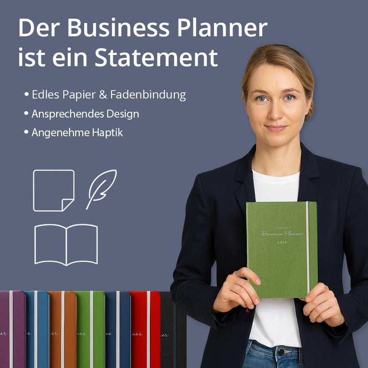 weekview Business Planner 2026 A5+ – Professioneller Personal Organizer & Erfolgsplaner | Wochen- &