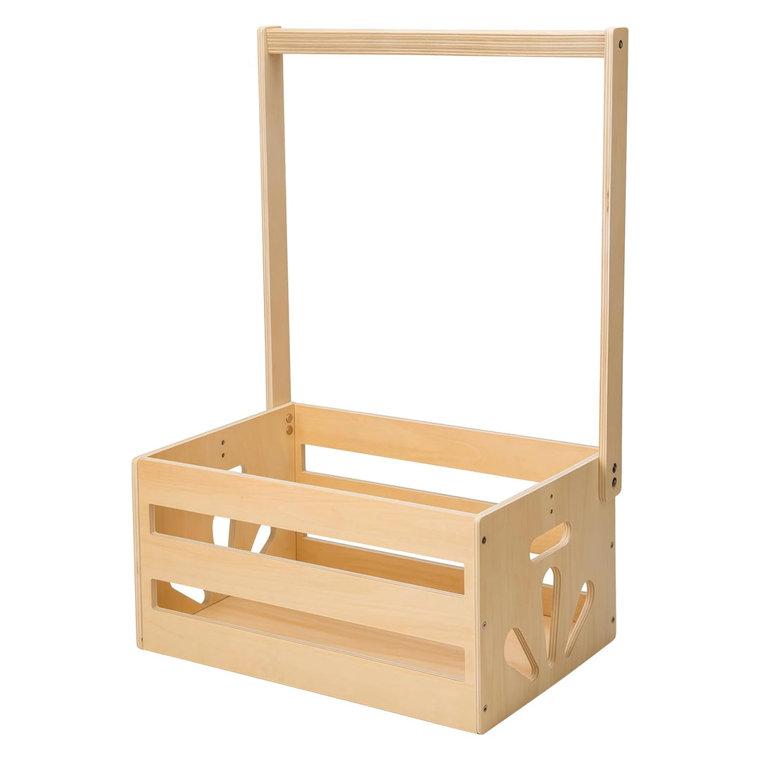 Holz Babyparty Kiste Kleiderschrank mit Griff, Kinder Kleiderbügel Praktische Baby -Aufbewahrungskis