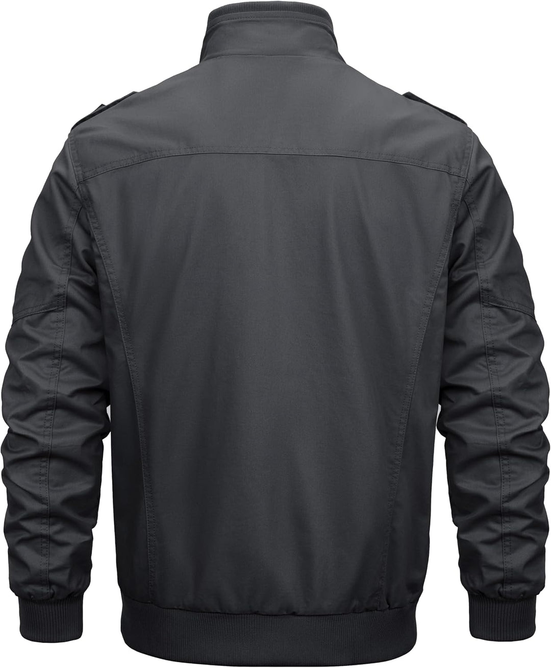 MAGCOMSEN Winterjacke Herren Warm Gefüttert Fleecejacke Cargo Casual Übergangsjacke Baumwolle Army J