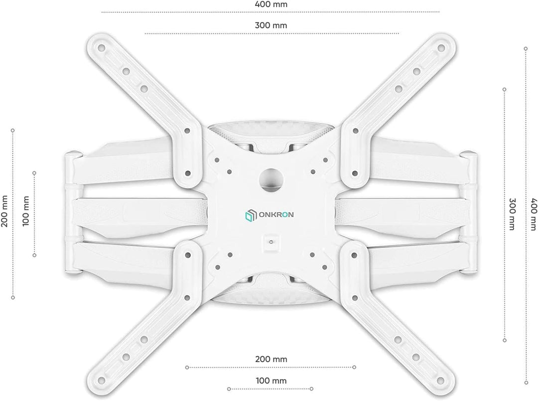 ONKRON TV Wandhalterung schwenkbar neigbar für 37-70 Zoll Flach&Curved LED Bildschirm bis zu 36,4 kg