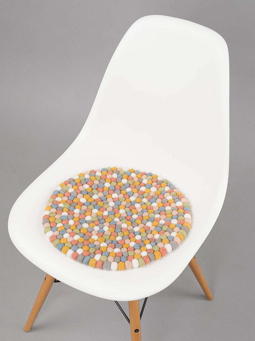 myfelt Liese Sitzauflage, Filzkugel, Wolle, rund 36 cm, Liese