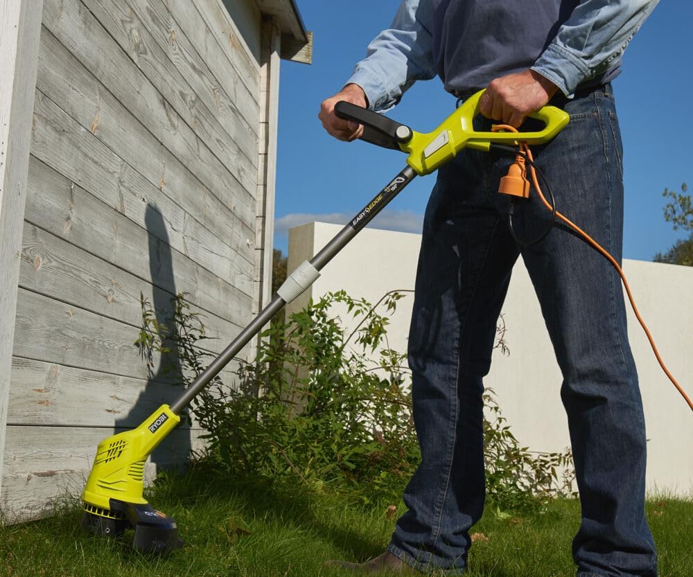 RYOBI 400 W Elektro-Rasentrimmer RLT4125 (25 cm Schnittbreite, Schneidfaden-Dicke 1,5mm)