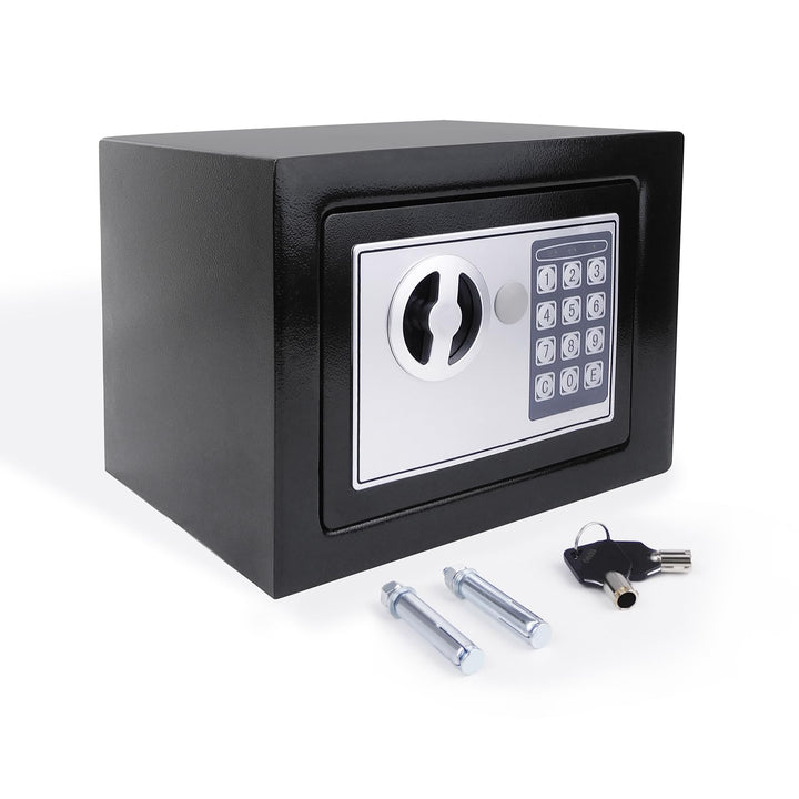 Tresor mit Zahlenschloss und 2 Schlüssel Möbeltresore Geldkassette Feuerfest Klein Stahlsafe Mini Tr