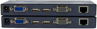 StarTech.com USB VGA KVM Verlängerung bis zu 150m - KVM extender über Cat5 UTP Netzwerkkabel 2x VGA