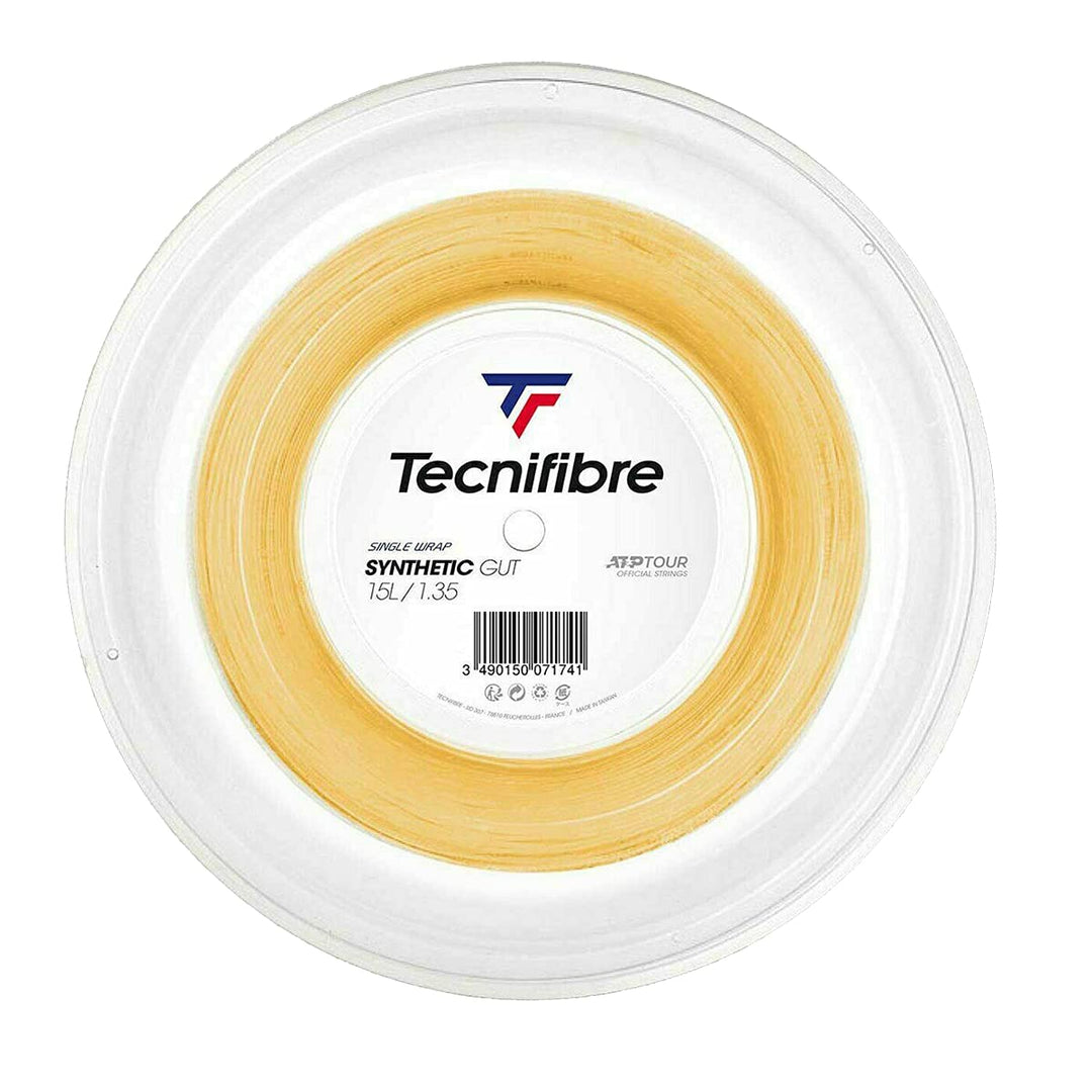 TECNIFIBRE - Tennissaite - Rolle 200M - Synthetic GUT 1.35mm / 200m Gelb, 1.35mm / 200m Gelb