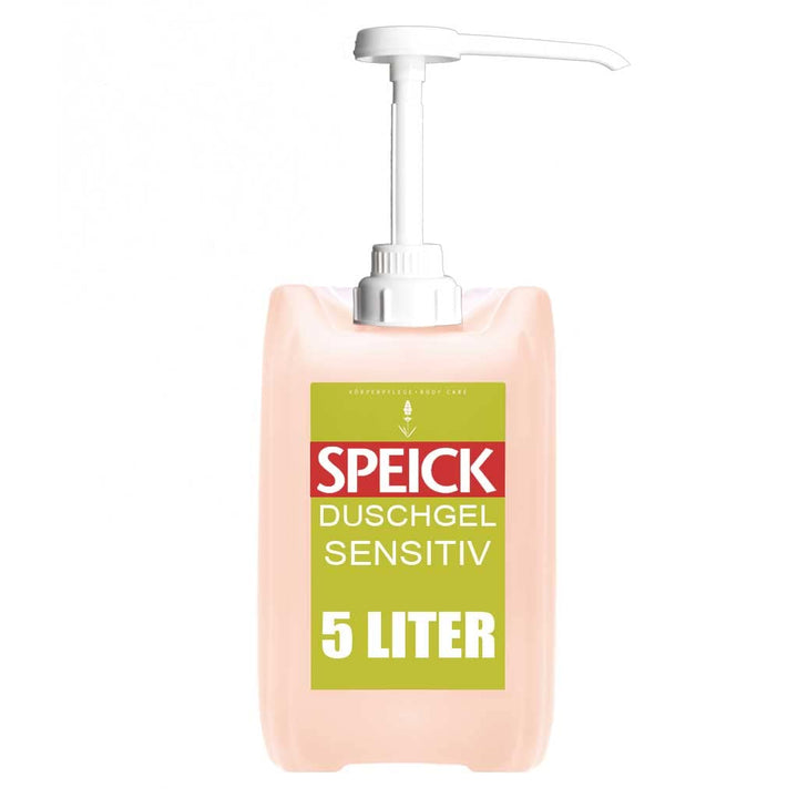 Speick Original Sensitiv Duschgel + Shampoo inklusive Dosierpumpe 5 Liter Nachfüll Kanister