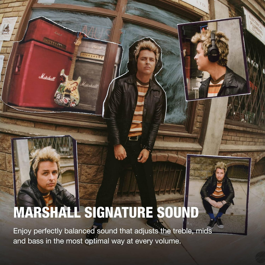 Marshall Monitor III ANC Aktiver Geräuschunterdrückung Bluetooth Kopfhörer, 70 Stunden Spielzeit –