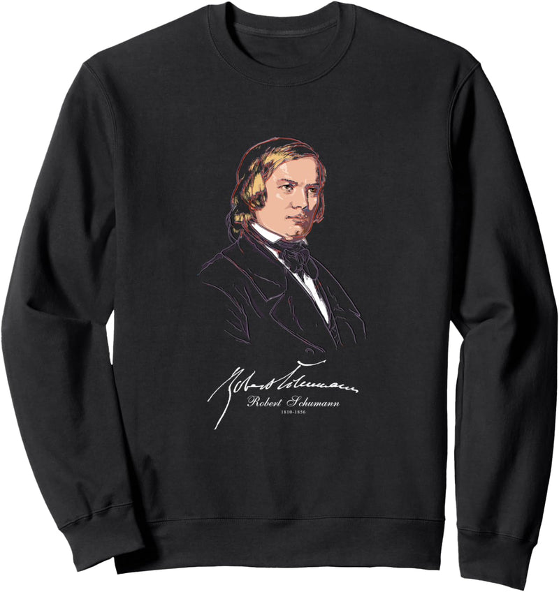 Robert Schumann-Deutscher Komponist-Klassische Musik-Klavier Sweatshirt