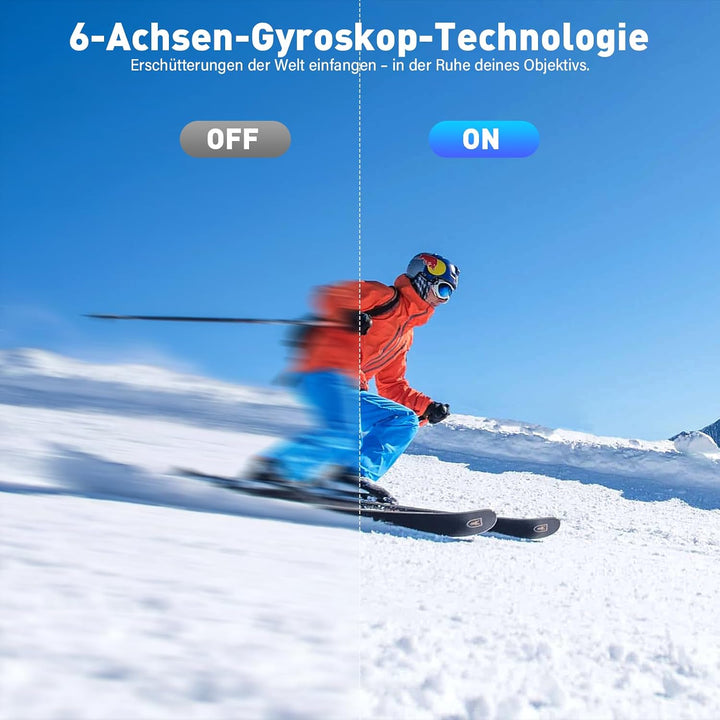 Action Cam 5K 4K60FPS, 50MP 30M/98FT wasserdichte Unterwasserkamera mit EIS, WiFi, 170° Ultra-Weitwi