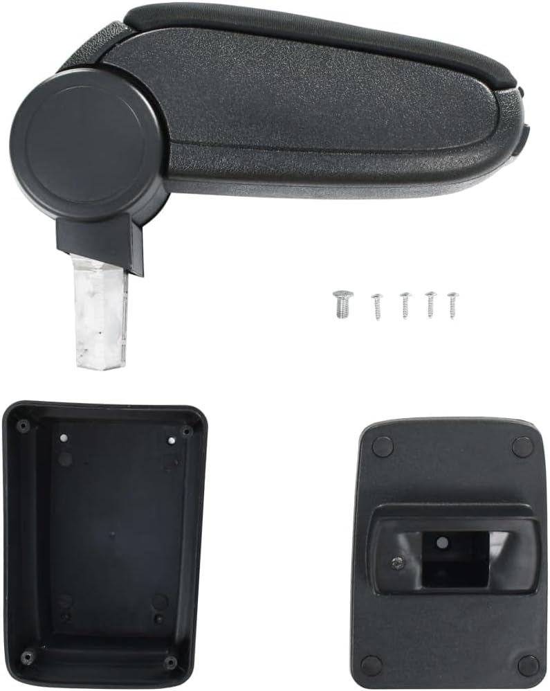 vidaXL Auto Armlehne mit Staufach Mittelarmlehne Armstütze Mittelkonsole Schwarz passend für skoda f